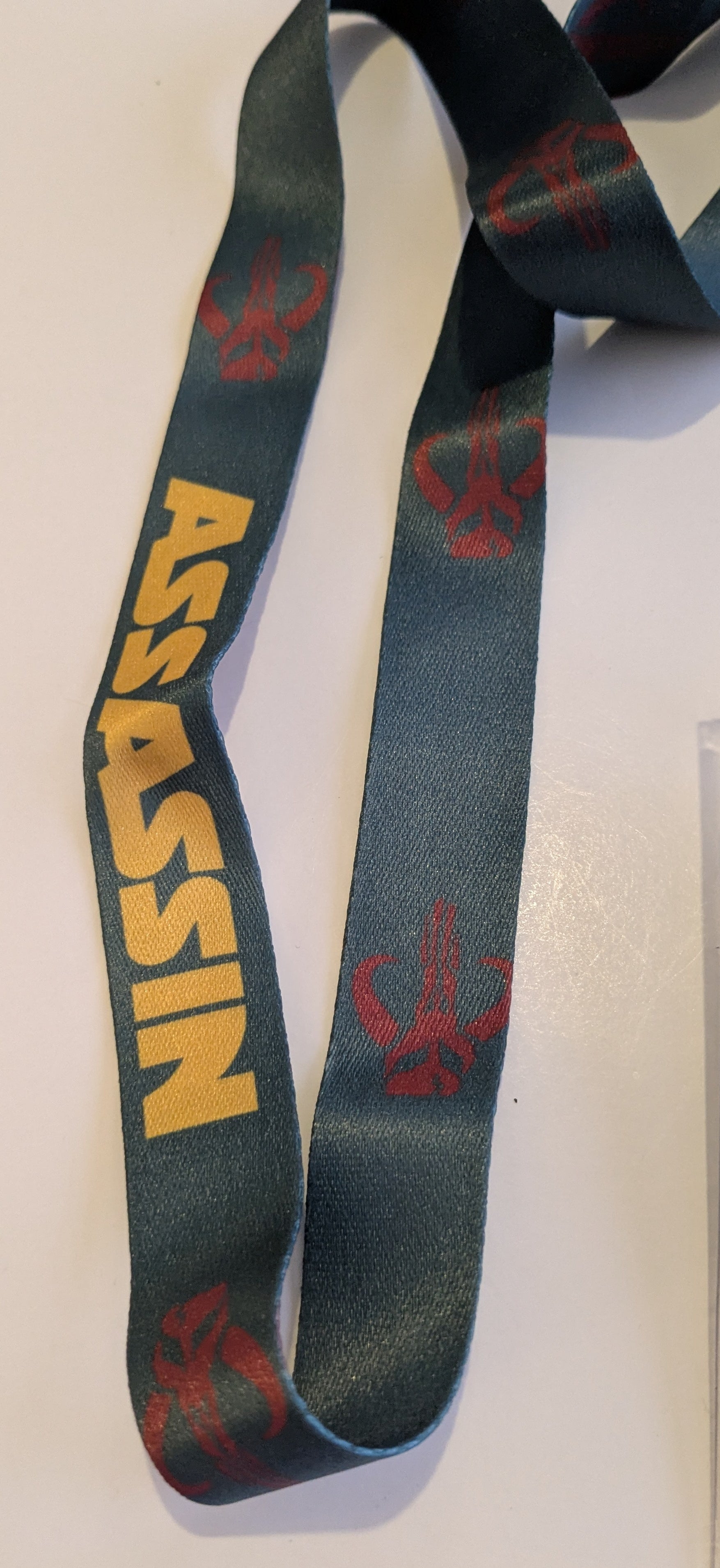Star Wars Boba Fett Assassin Mandalorian Lanyard Keychain w/ ID Badge Holder