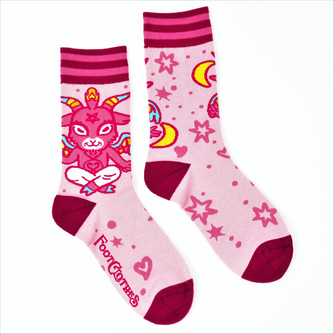 Cute Baphomet Socks Pastel Goth Kawaii