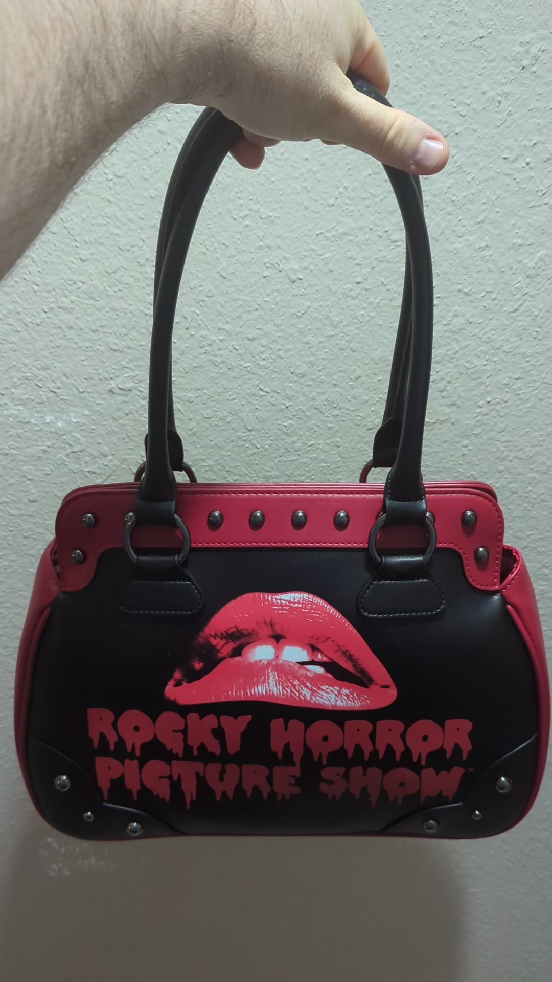 Rocky Horror Picture Show Bitten Lips Bowler Bag