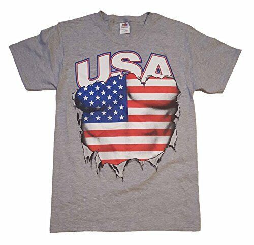 USA Muscle America Flag Graphic T-Shirt Men's 3XL