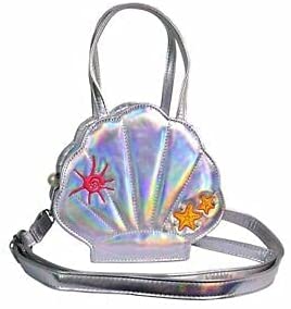 Lost Queen Women's Ariel Iridescent Shell Pearl Handbag Ladies Crossbody Purse