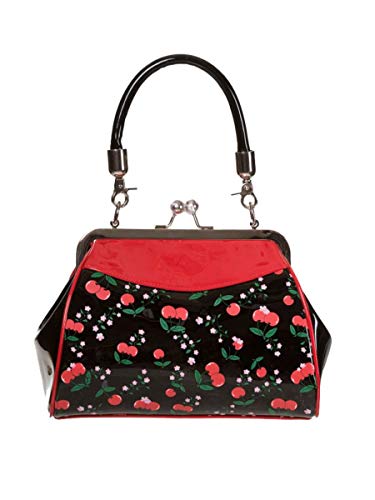 Lost Queen New Romantics Kisslock Vintage Cherry Blossom Handbag Purse