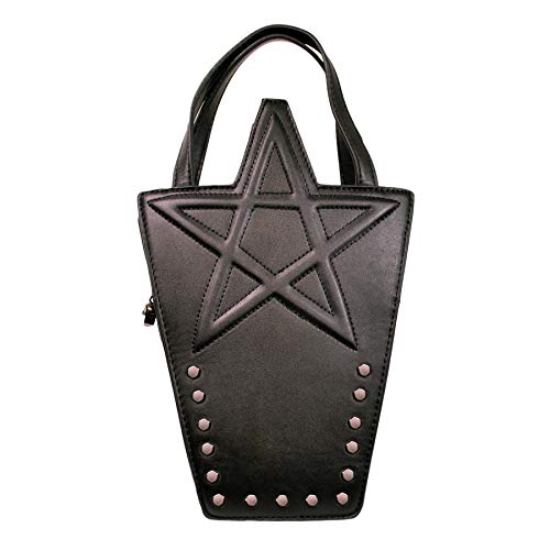 Lost Queen Women's Purse Handbag Shoulder Bag | Gothic Dark Goth Victorian  (Black Spinderella Spiders)