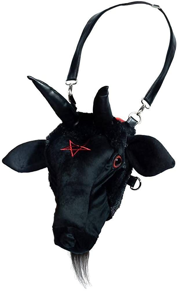 Kreepsville 666 Goathead Baphomet Plush Purse Bag, Backpack, or Fanny Pack