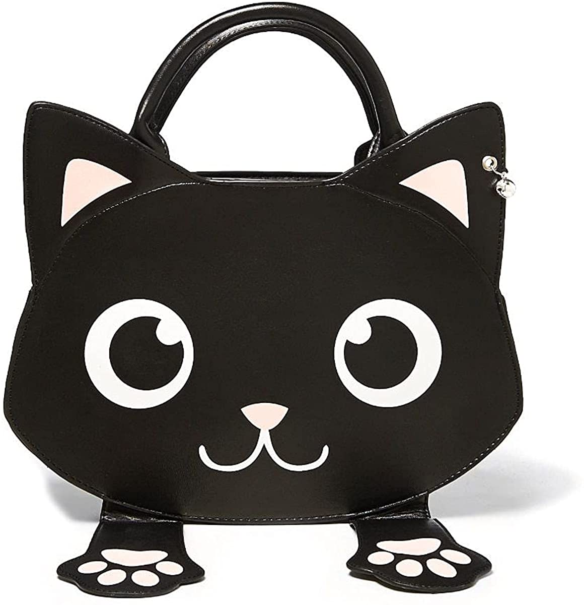 Lost Queen Women's Peek-a-Boo Purse Bag of Tricks Cat Handbag Ladies Shoulder Bag