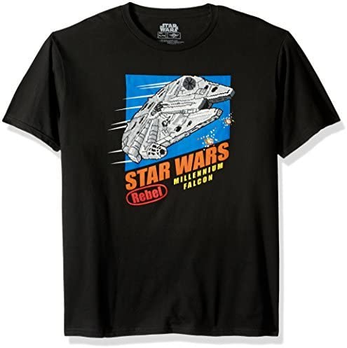 Star Wars Men's Pixelated Millenium Falcon T-Shirt
