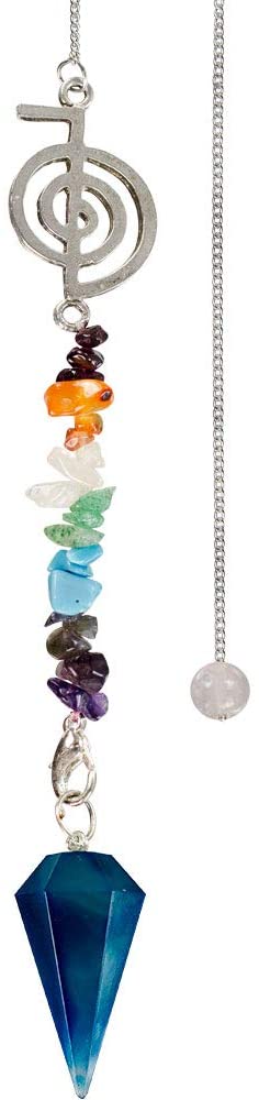 New Age Source Kheops International The Pendulum-Chakra Reiki 9" Blue Onyx