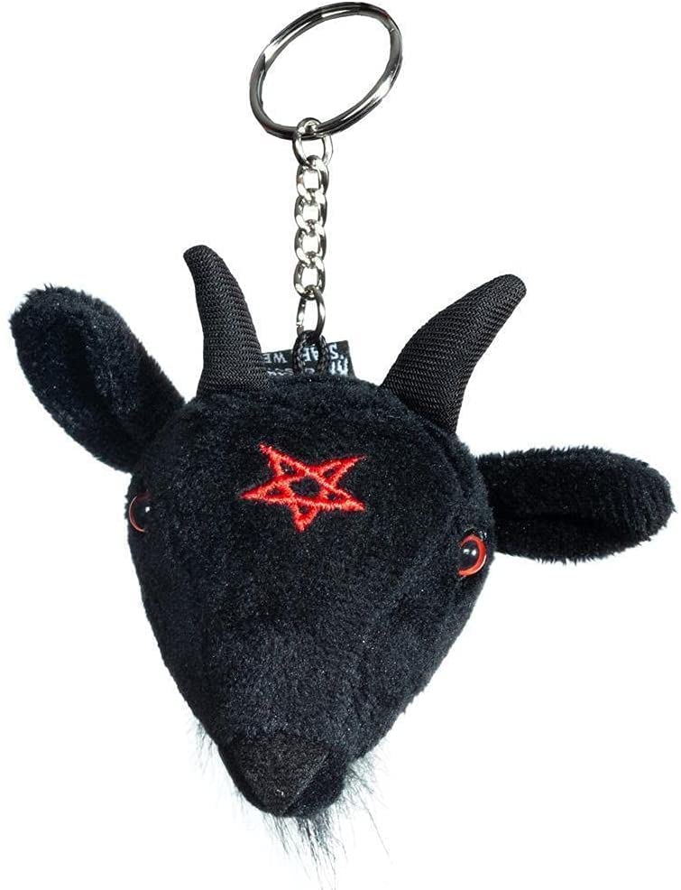 Kreepsville 666 Goathead Baphomet Plush Keychain