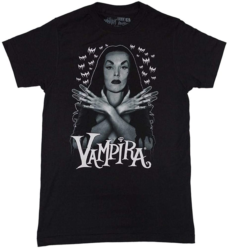kreepsville 666 Mens Vampira Bat Flock T-Shirt