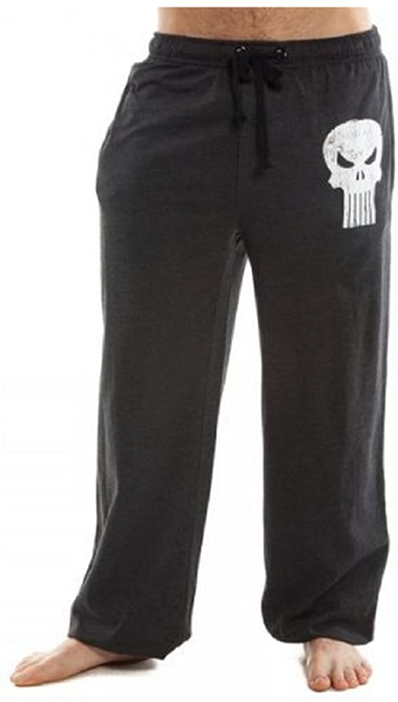 Marvel Punisher Logo Mens Black Sleep Pants S