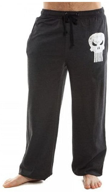 Marvel Punisher Logo Mens Black Sleep Pants S