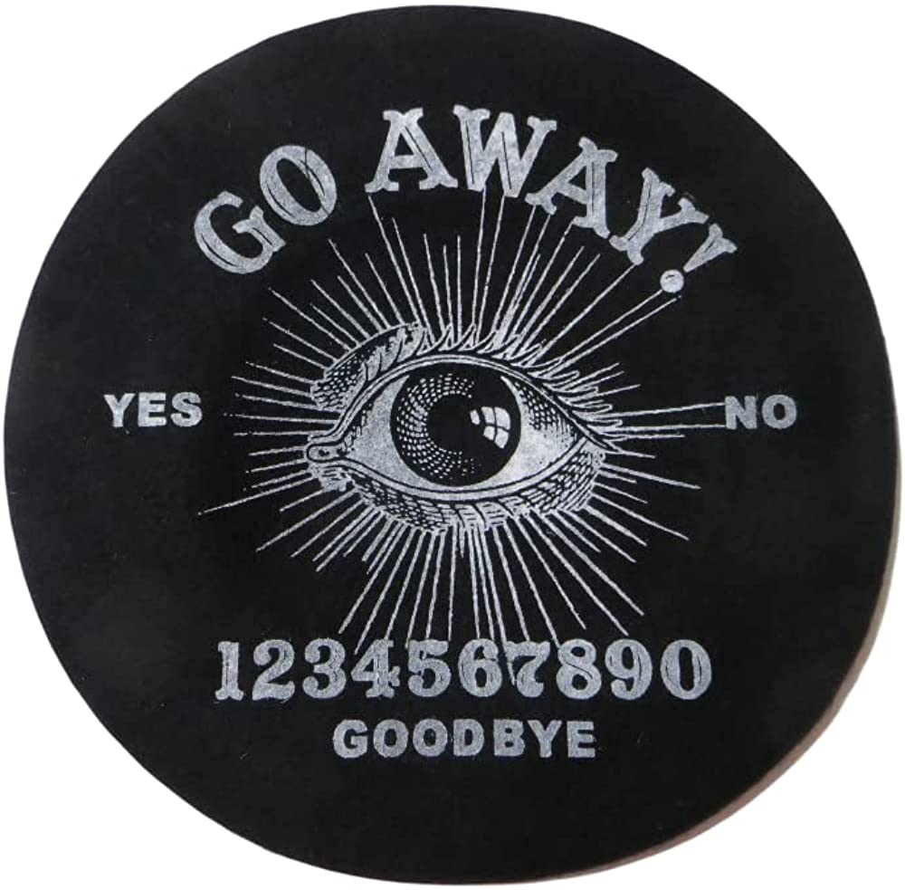 Kreepsville 666 Go Away! Ouija Planchette Black Beret Hat