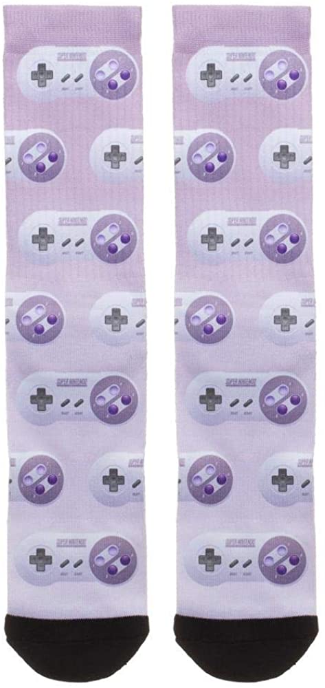 Nintendo SNES Game Controller Crew Socks