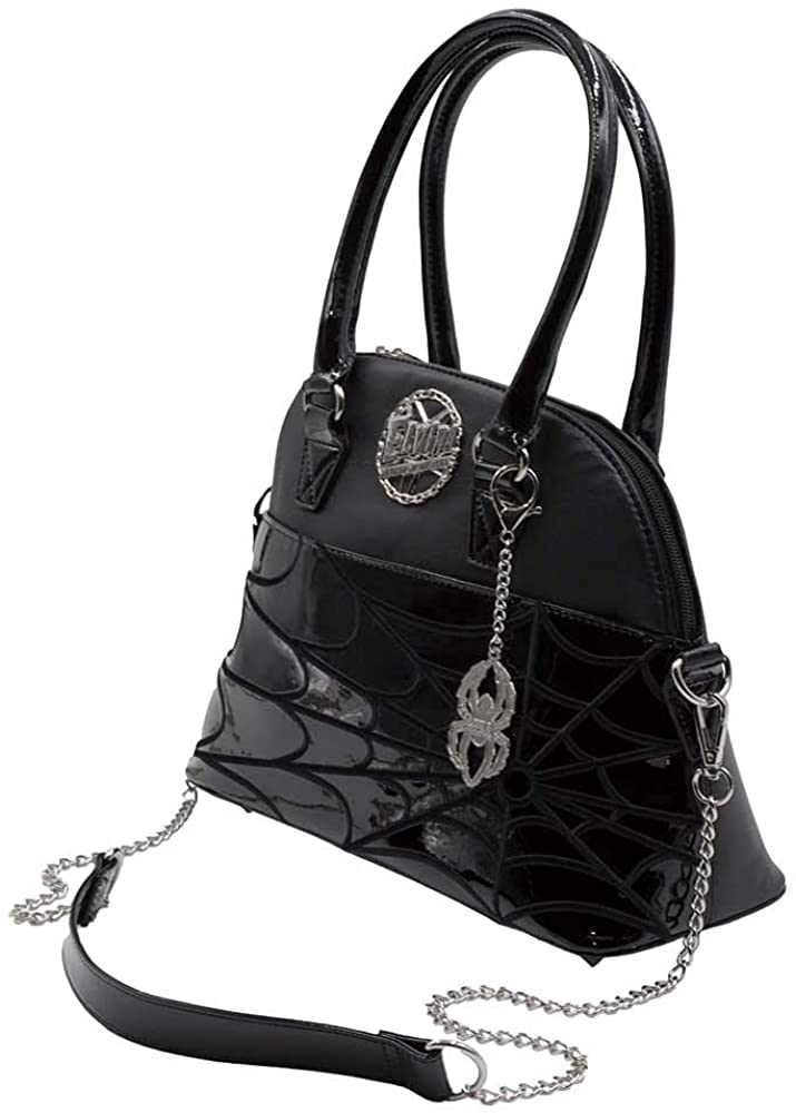 kreepsville 666 Elvira Women's Spiderweb Handbag Macabre Mobile Black Collection Purse