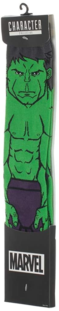 Mens Marvel Hulk Socks 360 Character Marvel Avengers Crew Socks