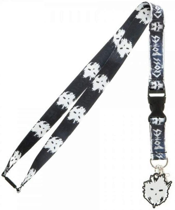Marvel Comics Captain America: Civil War Crossbones Reversible Breakaway Keychain Lanyard with ID Holder, Rubber Charm and Collectible Sticker