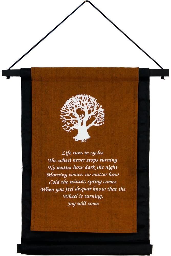 New Age Source Small Cotton Banner - Tree of Life