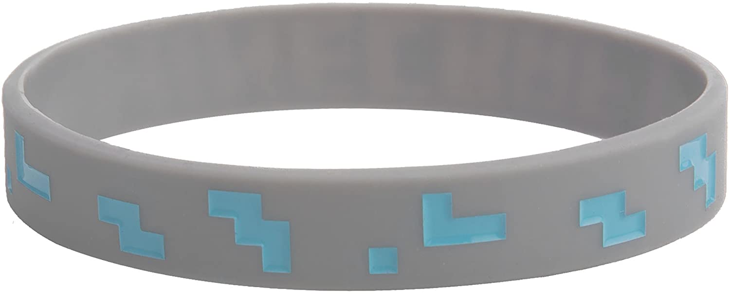 JINX Minecraft Diamond Ore Rubber Bracelet