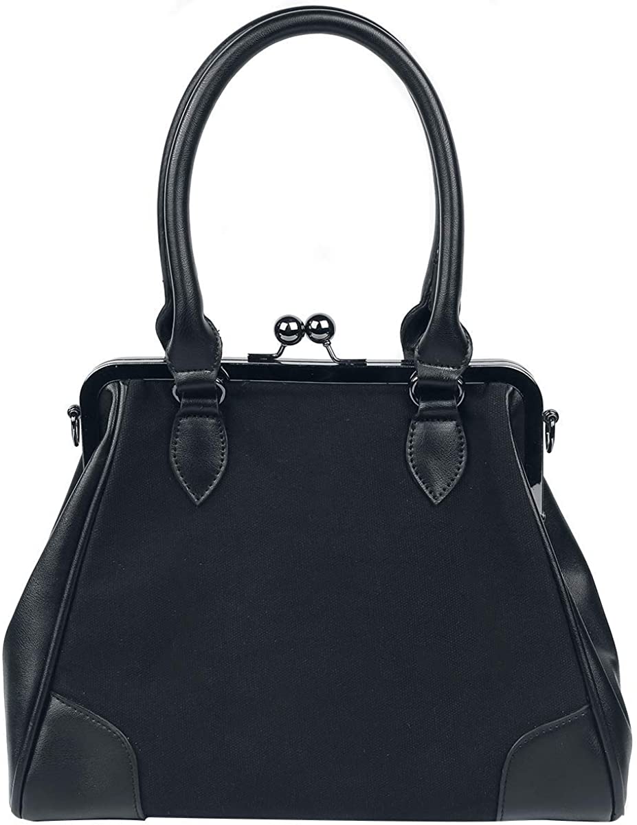 Lost Queen Restrict Penatgram Kiss-Lock Handbag Gothic Punk Bag