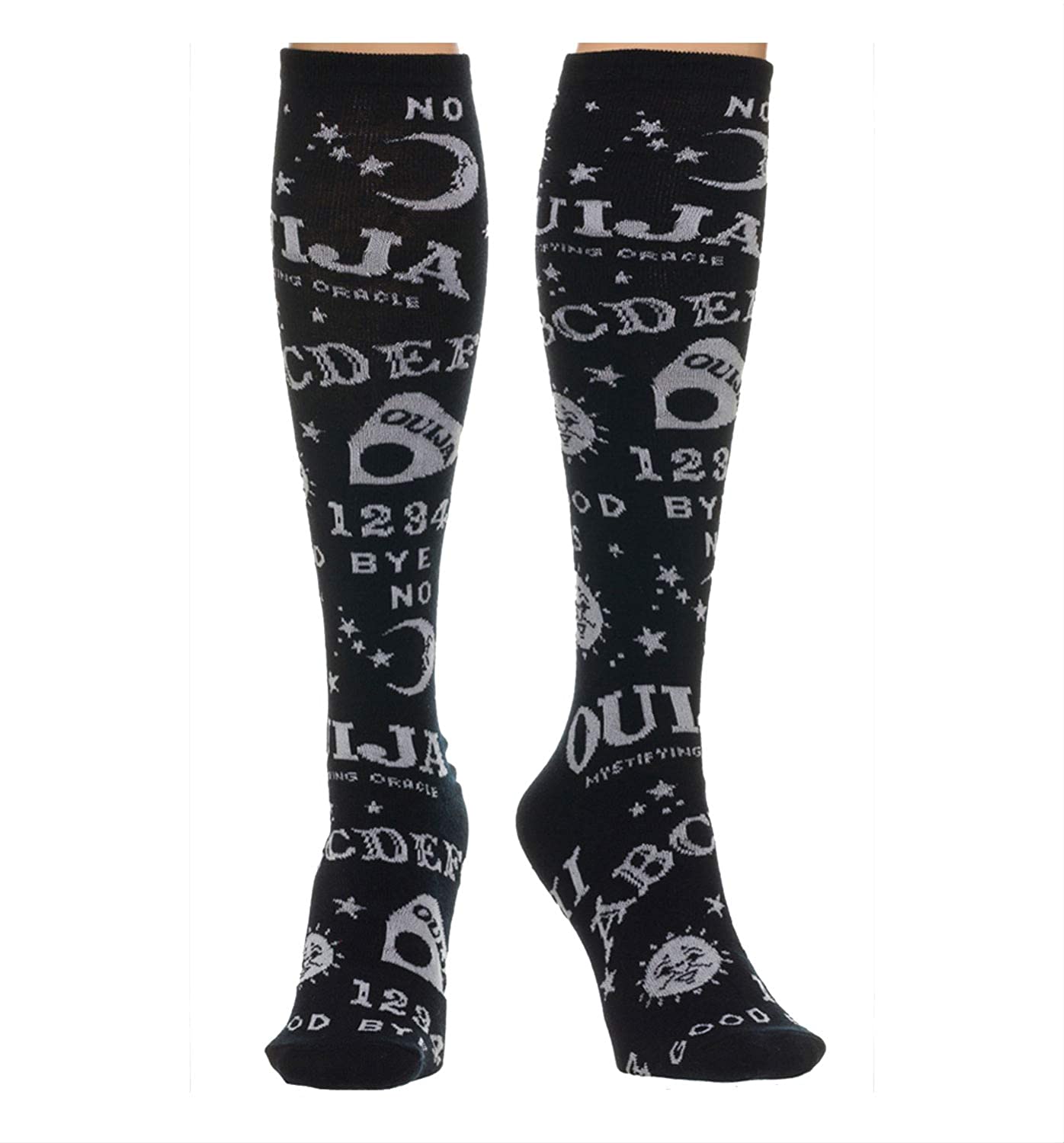 Ouija Board Print Women's Juniors Knee High Socks Size 9-11