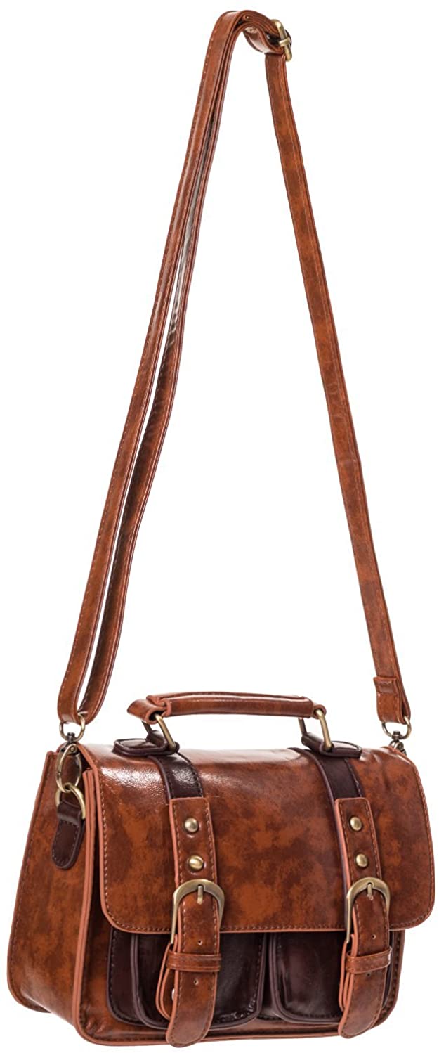 Leila faux leather mini satchel bag from Nerd Imports