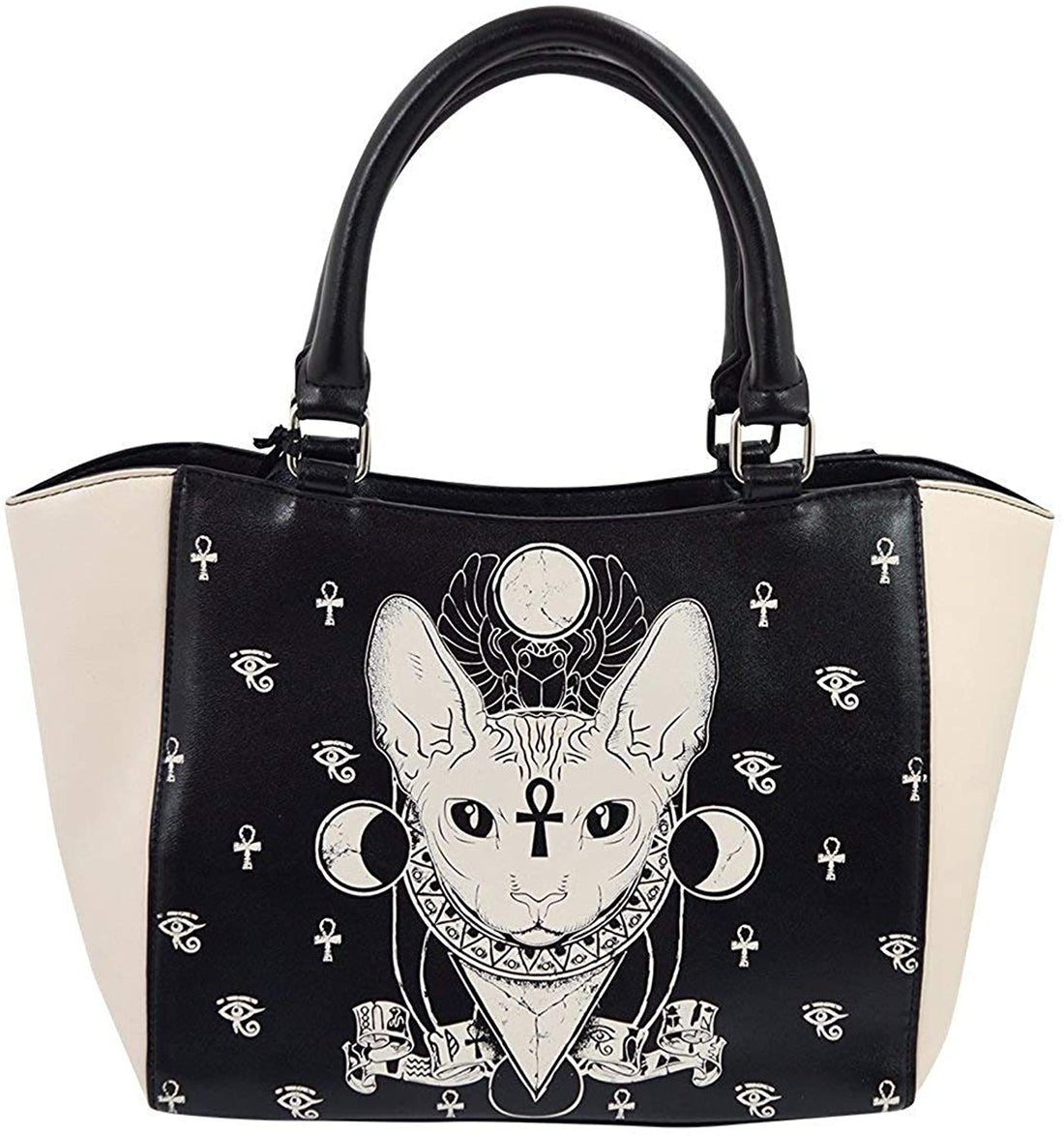 Lost Queen Gothic Bastet Sphynx Cat Occult Goth Satchel Handbag
