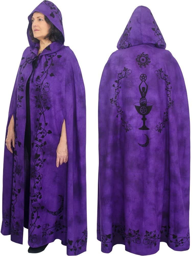 Ritual Cotton Cloak Moon Goddess Purple