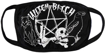kreepsville 666 Fashion Face Mask Costume Vanity Covering (Witch Bitch) Black