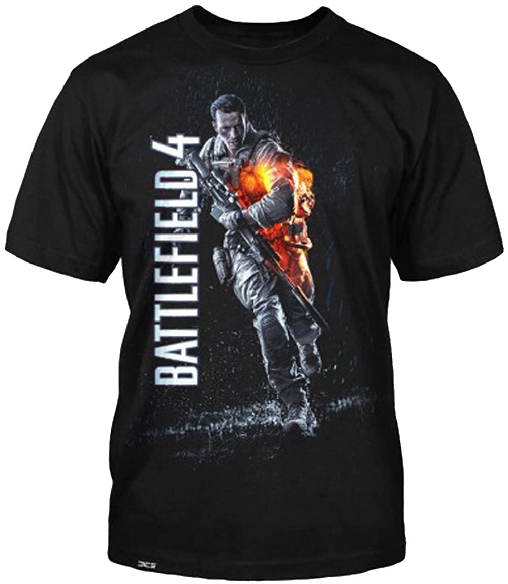 Battlefield 4 Video Game Black Color Licensed T-Shirt S-2XL (Small)