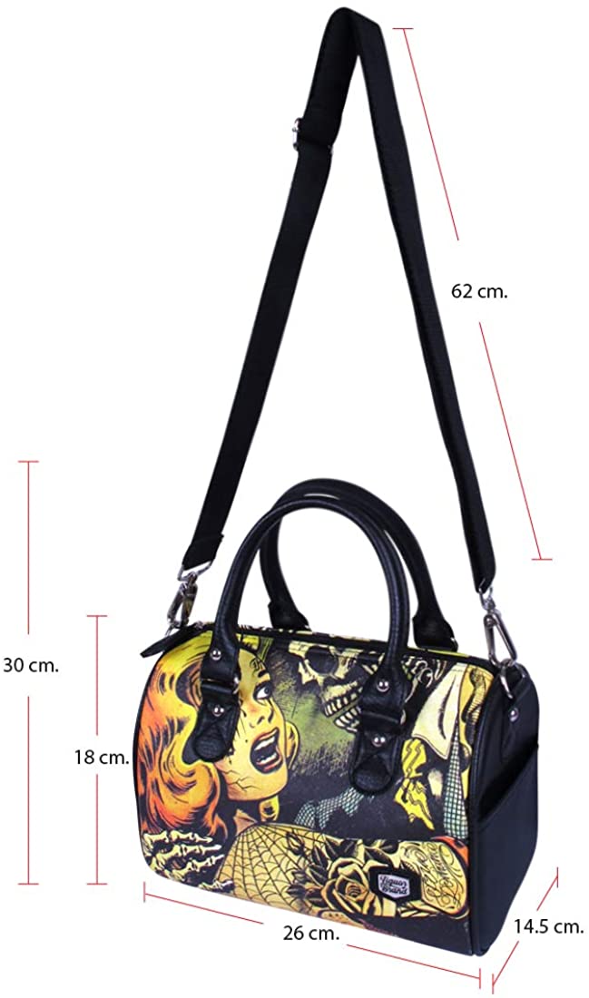 Liquorbrand Women's 'Horror B' Goth Round Purse Handbag