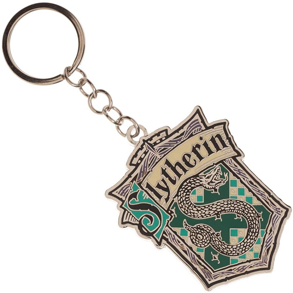Slytherin Keychain Harry Potter Slytherin Keychain Slytherin House Crest - Harry Potter Keychain Slytherin Accessory