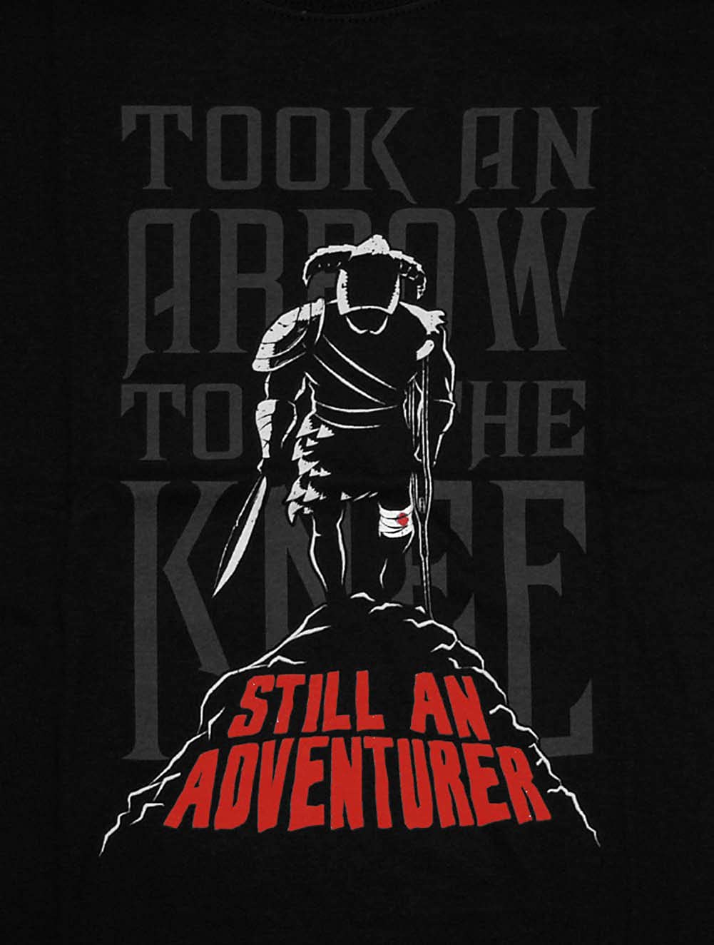 Elder Scrolls Skyrim Meme Took an Arrow In the knee Tee