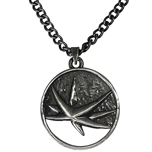 JINX Netflix's The Witcher Yennefer Obsidian Star Medallion Necklace + Wooden Collector Box