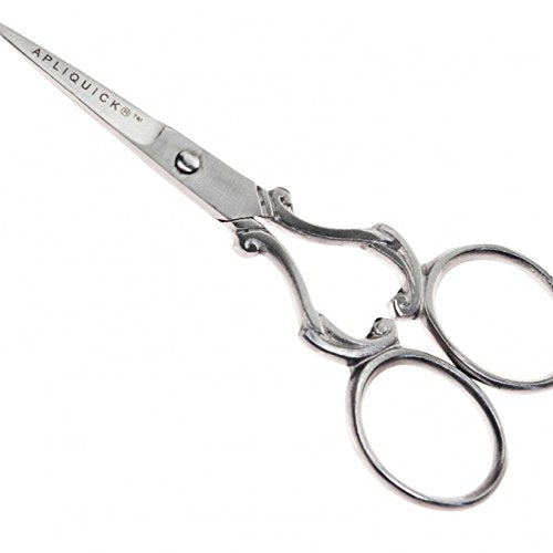 Apliquick Small Microserrated Sewing Scissors 4-inch Applique Craft