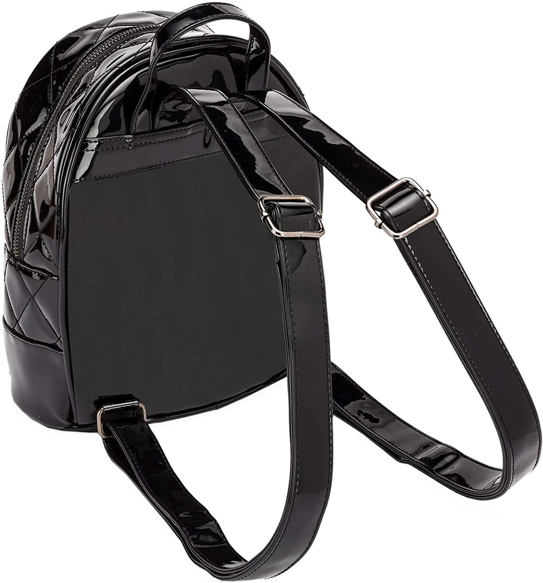 Rock Rebel Unicorn Studded Quilted Mini Backpack Black