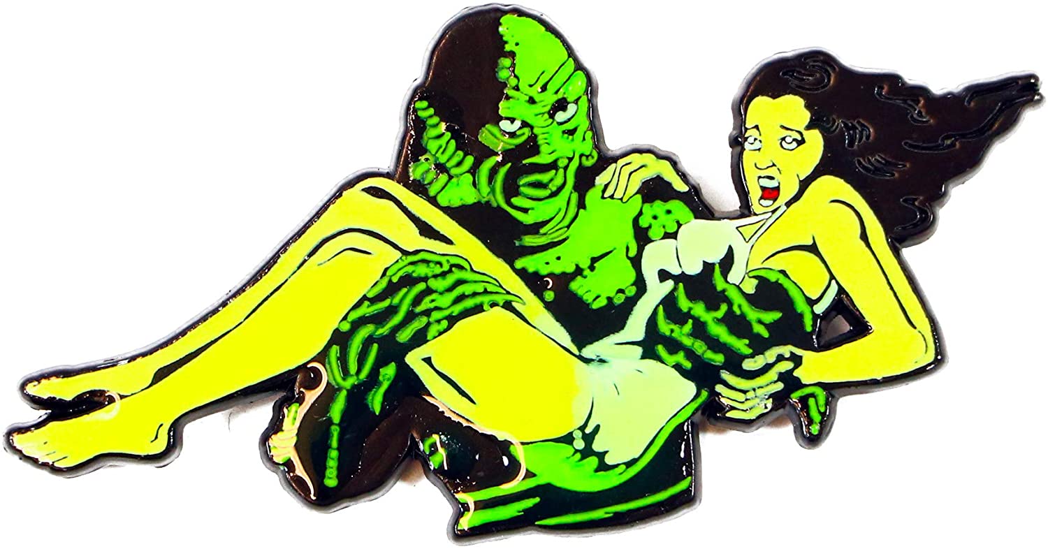Creature From The Black Lagoon Damsel Glow In The Dark Enamel Pin