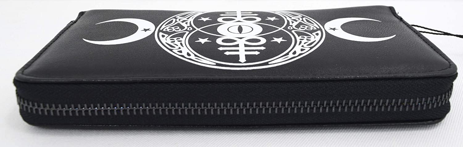 Lost Queen New Moon Gothic Occult Magick & Leviathan Cross Wallet