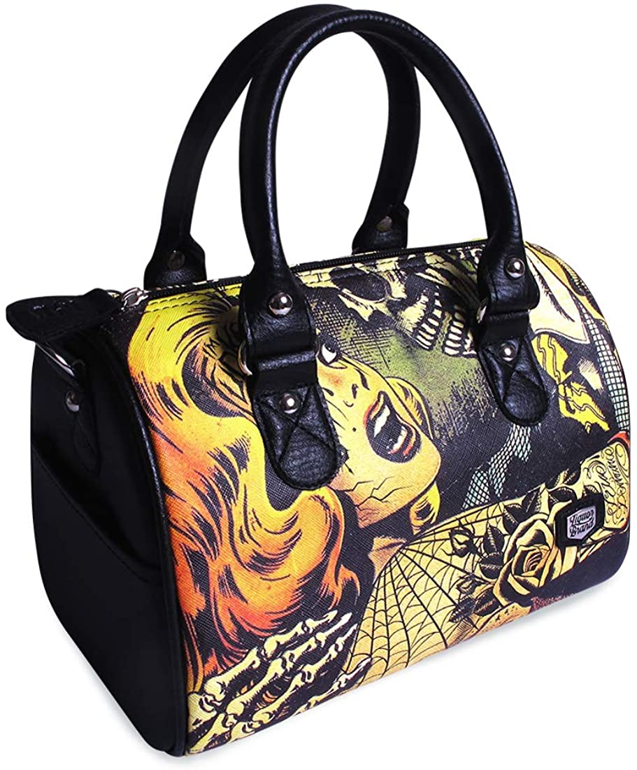 Liquorbrand Women's 'Horror B' Goth Round Purse Handbag