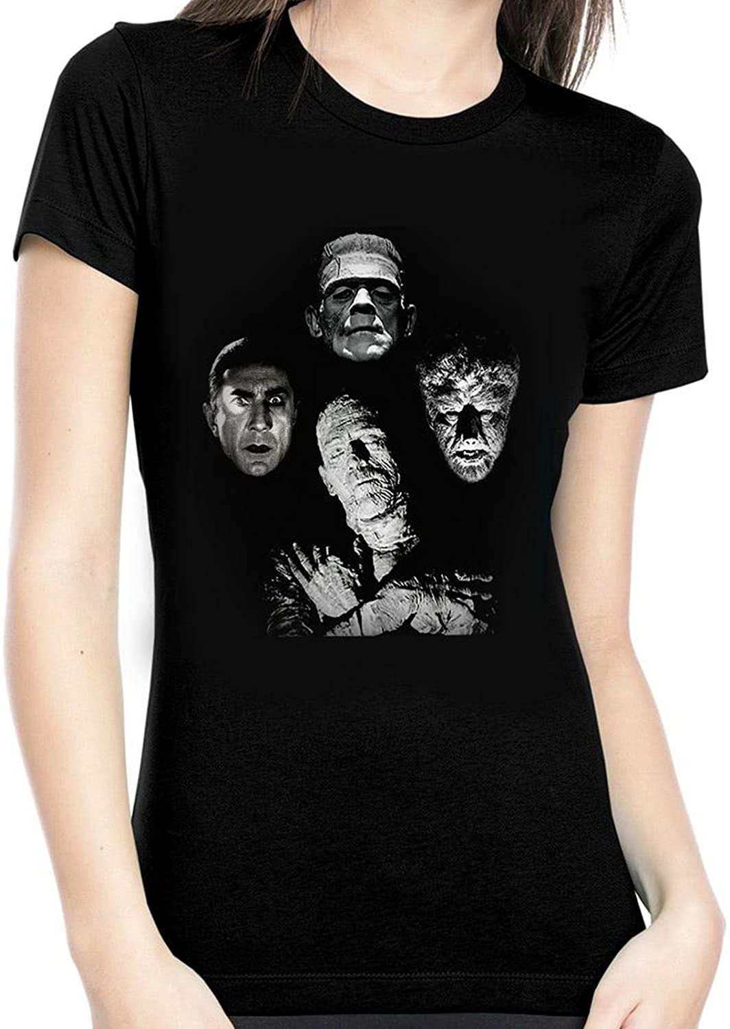 Rock Rebel Universal Monsters Horror Band Women's T-Shirt