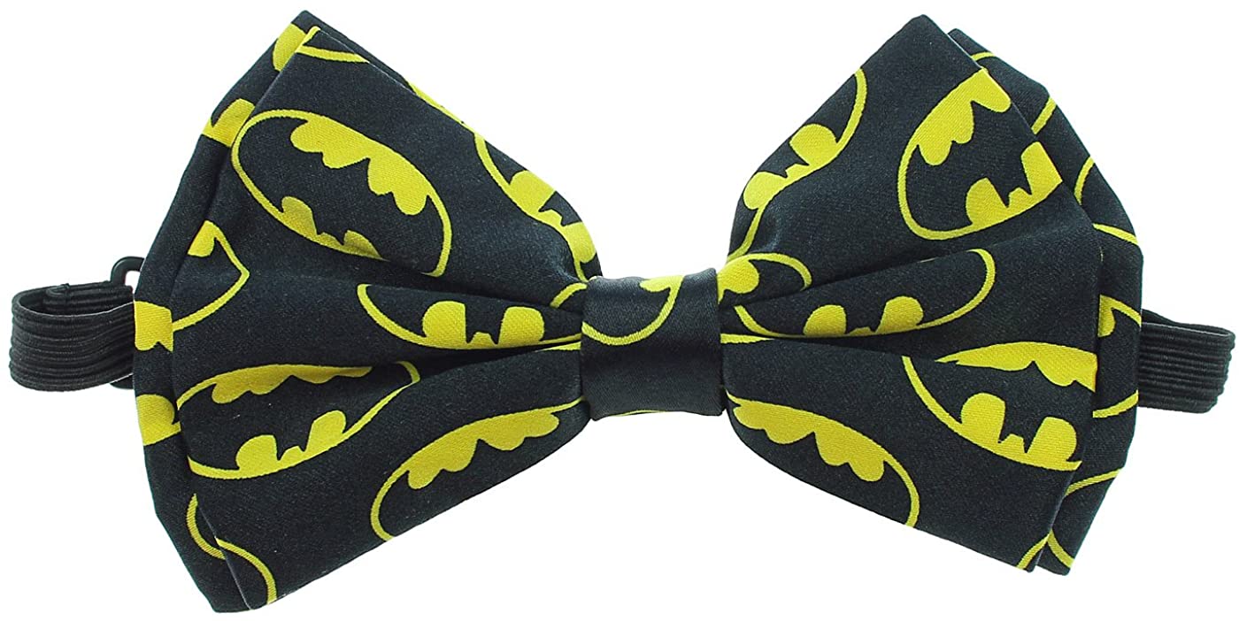 DC Comics Batman Symbols Bow Tie, Black, One Size