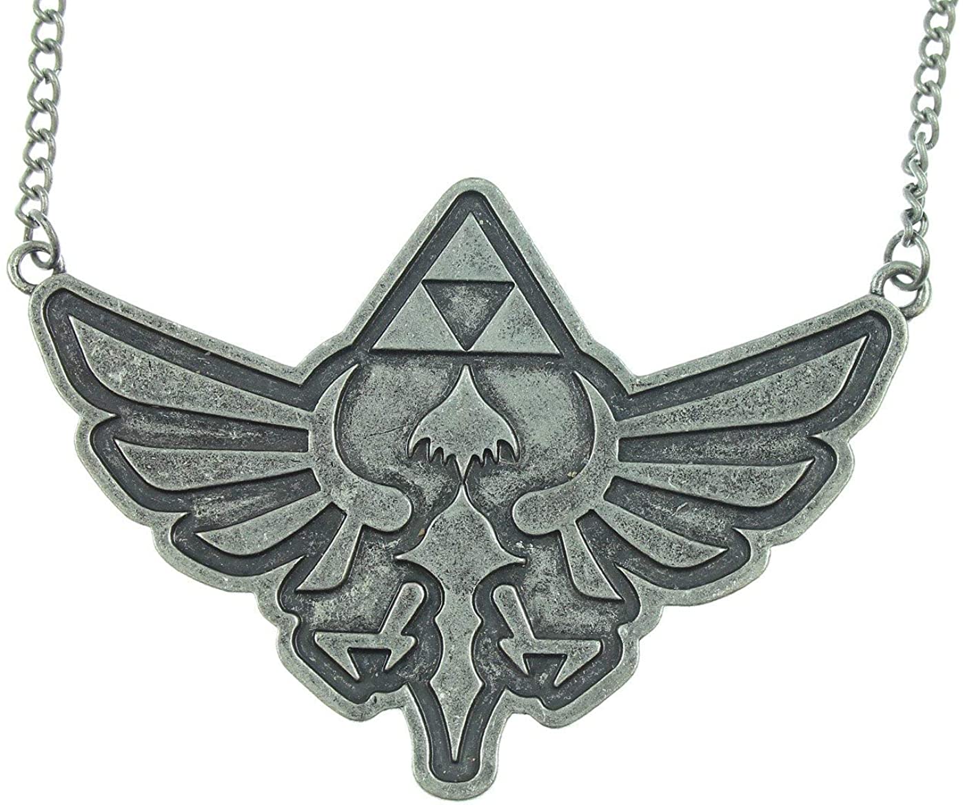Legend of Zelda The Tirforce Large Nickel Pendant Necklace