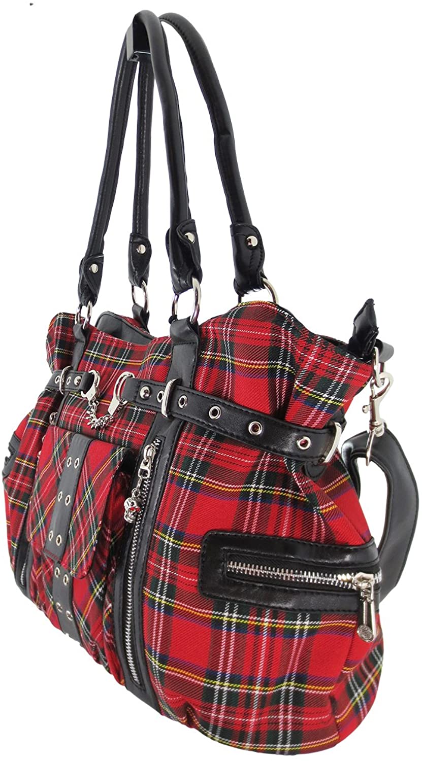 Amazon.com: Red Seamless Tartan Plaid Print Handbag Tote Bag for Women with  Zipper And Pockets, Tote Bag Pattern Tote Purse : Clothing, Shoes & Jewelry