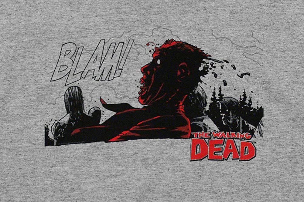 The Walking Dead Blam Zombie TV Show Adult T-Shirt Tee Small