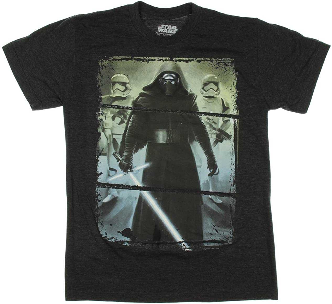Star Wars Kylo Ren Stormtroopers Monochrome Licensed Graphic T-Shirt