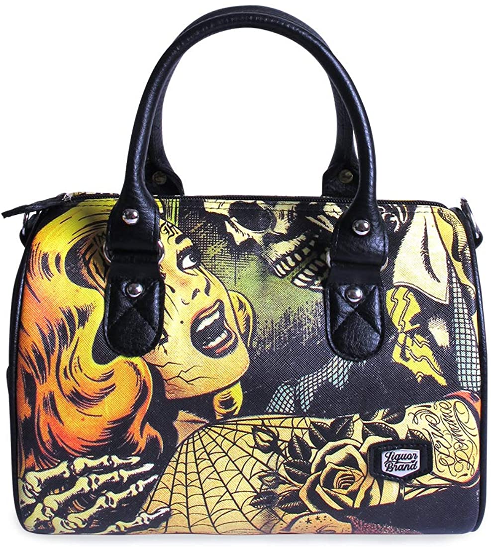 Liquorbrand Women's 'Horror B' Goth Round Purse Handbag