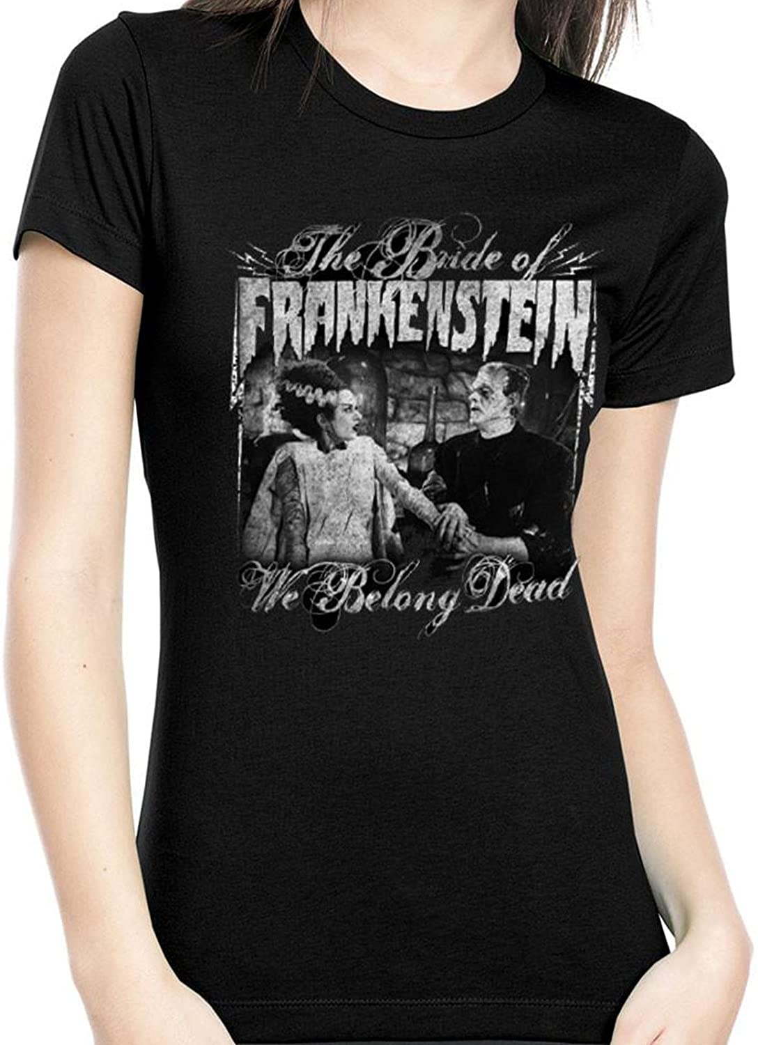 Rock Rebel The Bride of Frankenstein Juniors We Belong Dead Tee T-Shirt