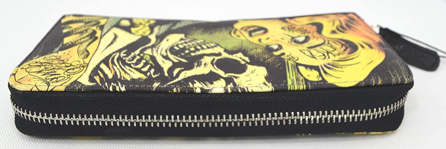 Liquorbrand Horror B Movie cartoon zip around clutch Wallet