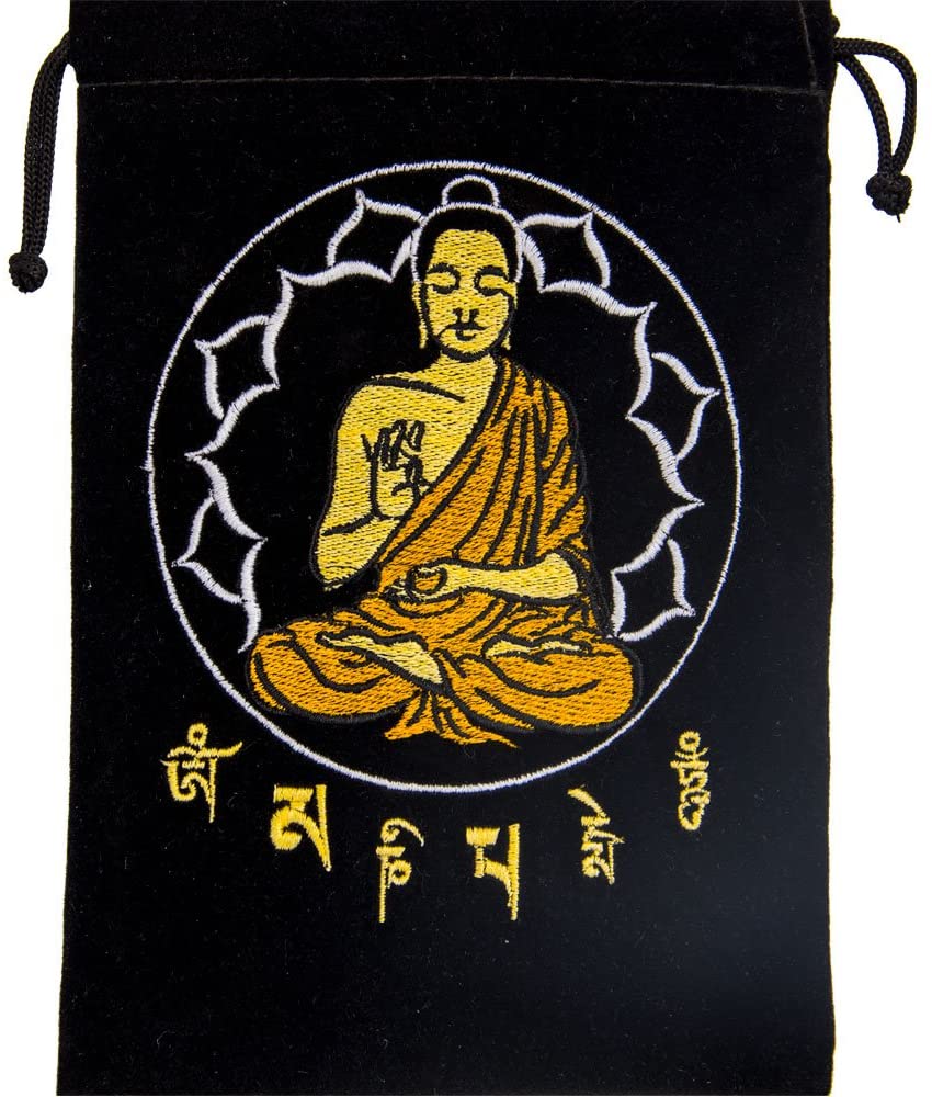 Kheops Black Velve Buddha Tarot Card Bag