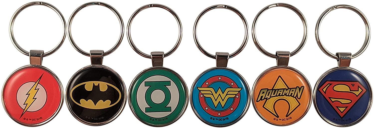 DC Super Hero Keychain Set