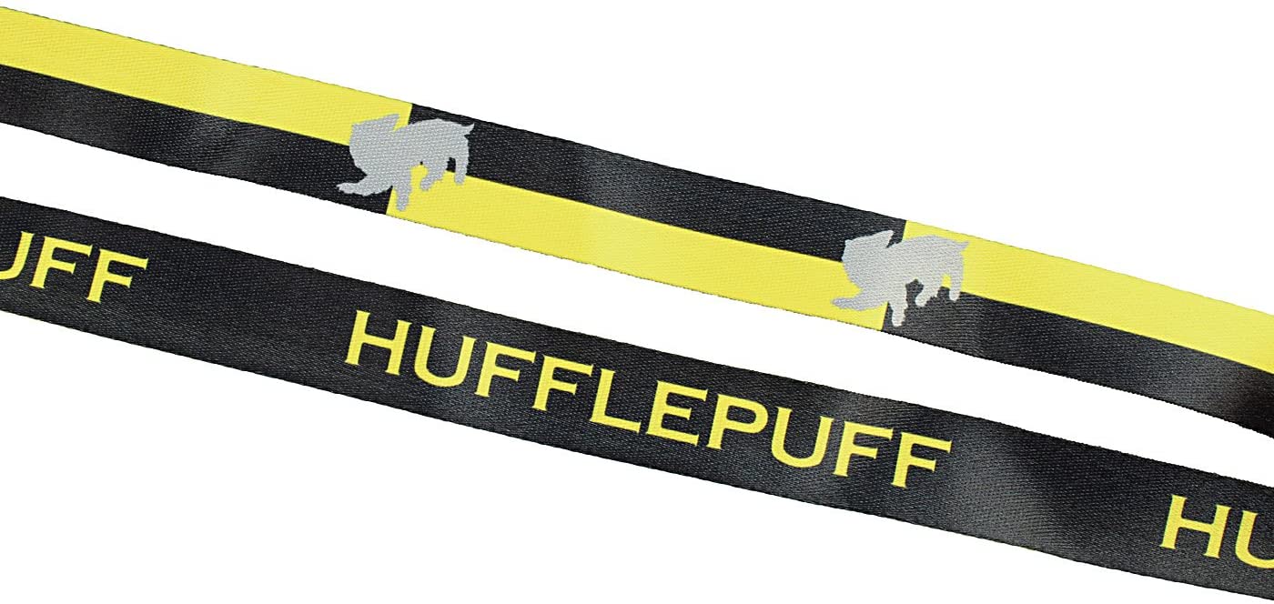 Harry Potter Hufflepuff Doublesided Lanyard Keychain ID Holder & Charm & Sticker